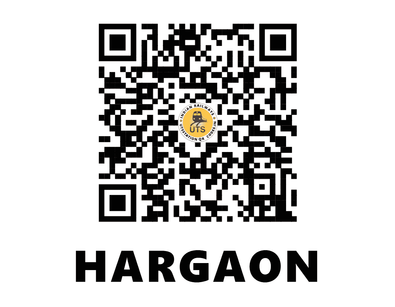 UTS QR Code for HARGAON - HA (NE - UTTAR PRADESH)
